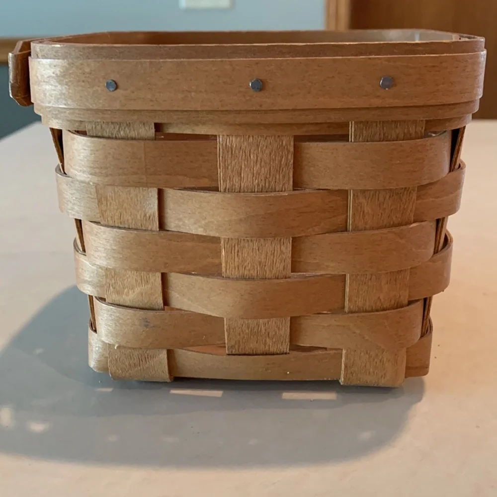 Longaberger Teaspoon Basket with Protector and Product card